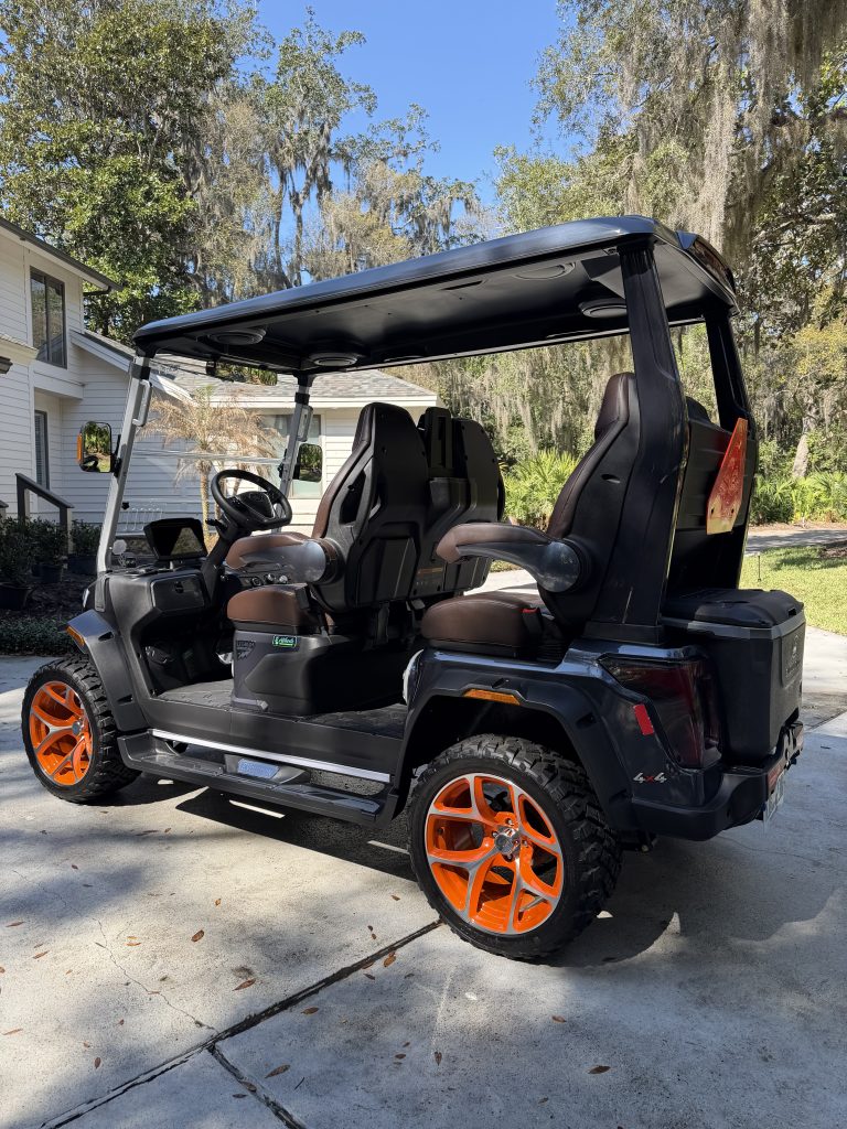 Golf cart detailing after results in Nassau County, Florida
